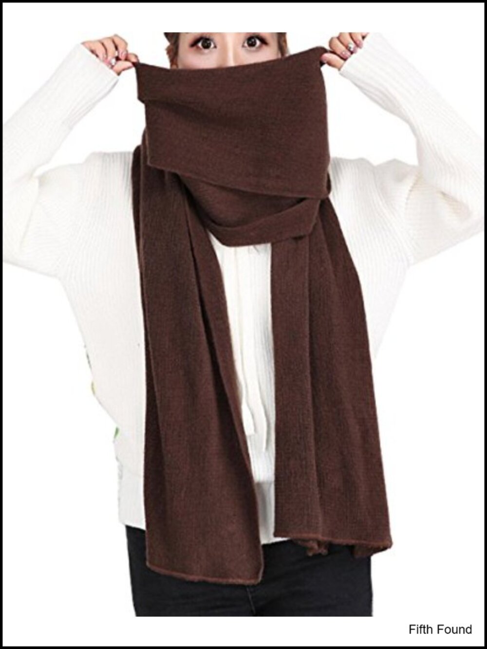 Winter Warm Long Shawl Scarf Faux Wool Soft Heavyweight Cold Weather Wrap